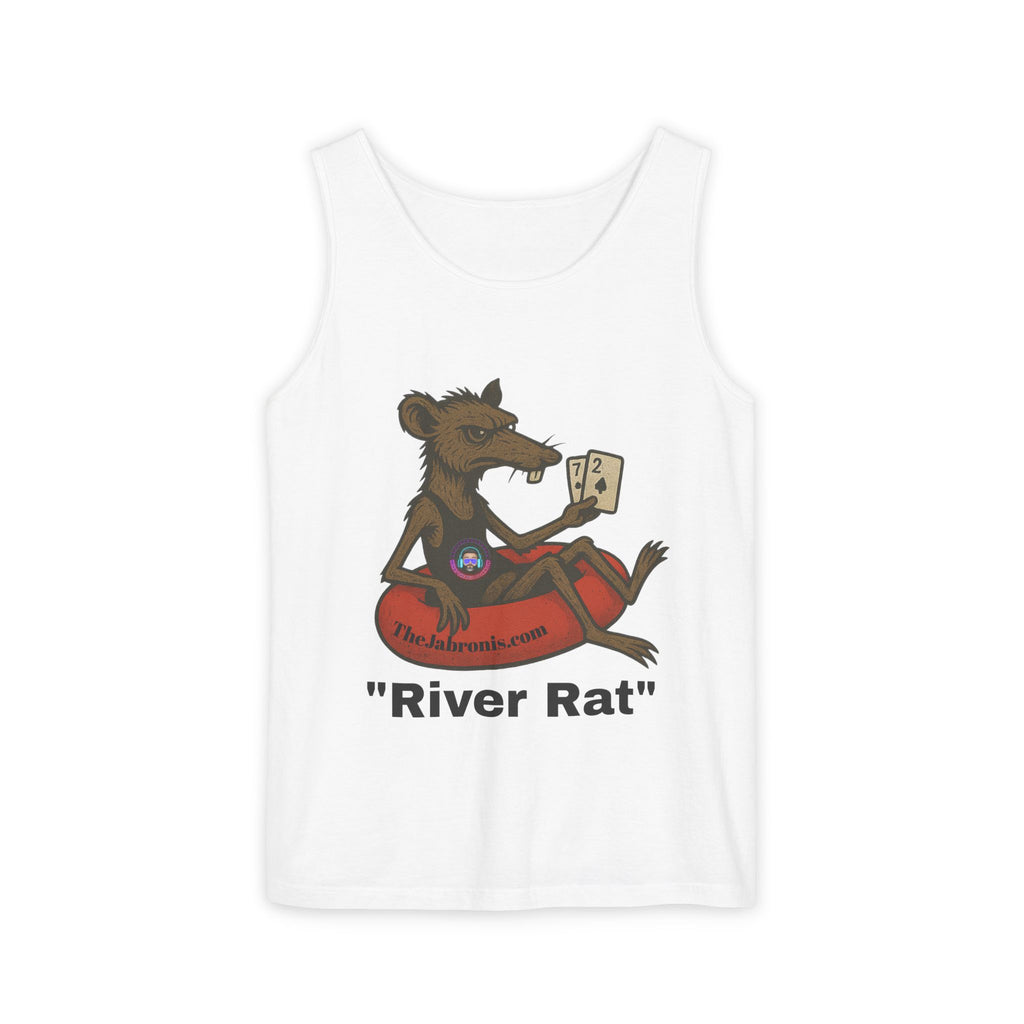 River Rat Unisex Tank Top, Summer Vibes Shirt, Outdoor Adventure Apparel, Gift for River Lovers, Fun Float Trip Tee