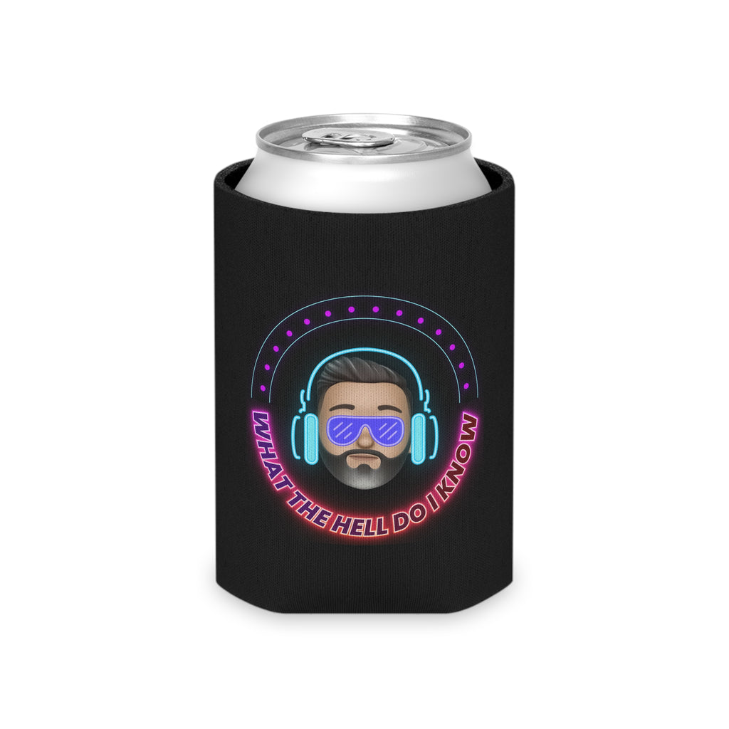 Neon DJ Can Cooler – "What the Hell Do I Know" Beverage Koozie